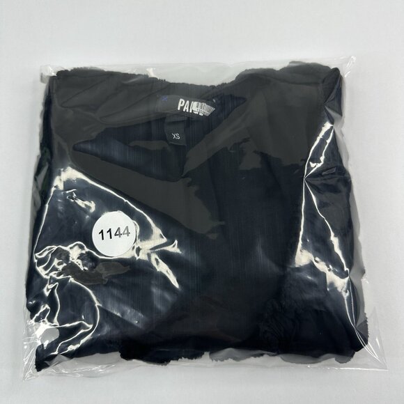 Paige Women’s Black Santina Designer Ruffle Career Sleeveless Crepe Top XS/C33 - Picture 12 of 12